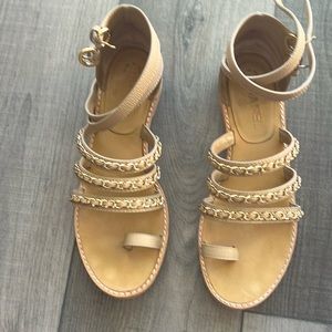 Authentic Chanel Chain Sandals size 40